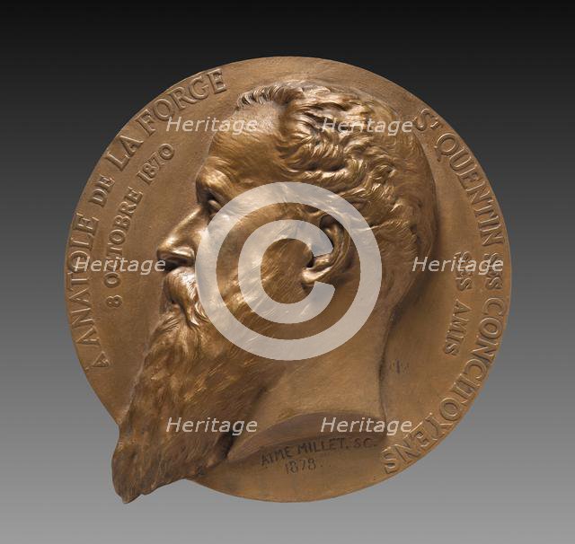 Portrait of Anatole La Forge, 1878. Creator: Aimé Millet (French, 1819-1891).