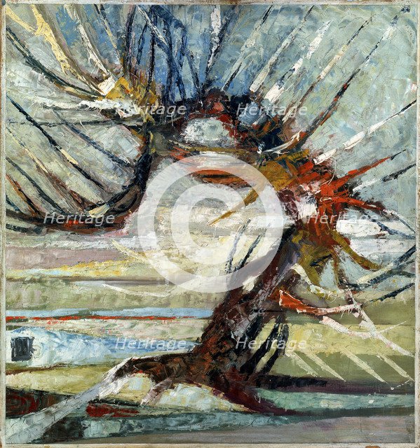 'A Tree', early 20th century(?).  Artist: Otto Mueller