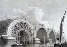 Blackfriars Bridge, London, 1777. Artist: Edward Rooker
