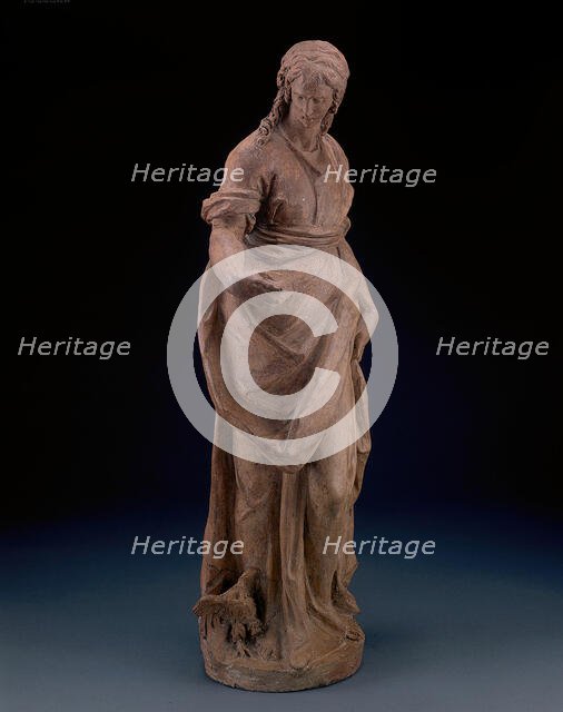 One of the Set of the Four Evangelists: John, modeled c. 1580. Creator: Alessandro Vittoria.