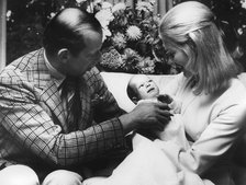 The Duke and Duchess of Kent with their newborn son, Lord Nicholas Windsor, 1970. Artist: Unknown