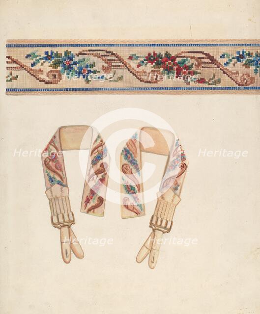 Suspenders, c. 1935. Creator: Ella Josephine Sterling.