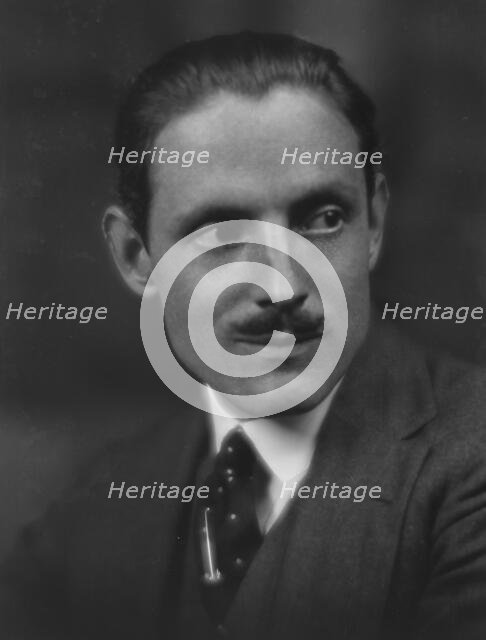 Powell, David, Mr., portrait photograph, 1916 Sept. 21. Creator: Arnold Genthe.