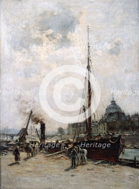 'View of the Institute', 19th century.  Artist: Charles Lapostolet