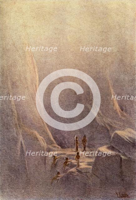 'The Lenape come to the Place of Caves', 1914. Creator: Unknown.