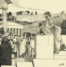 'An Oration of Demosthenes', 1890.   Creator: Unknown.