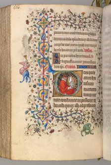 Hours of Charles the Noble, King of Navarre (1361-1425), fol. 276v, St. Denis, c. 1405. Creator: Master of the Brussels Initials and Associates (French).