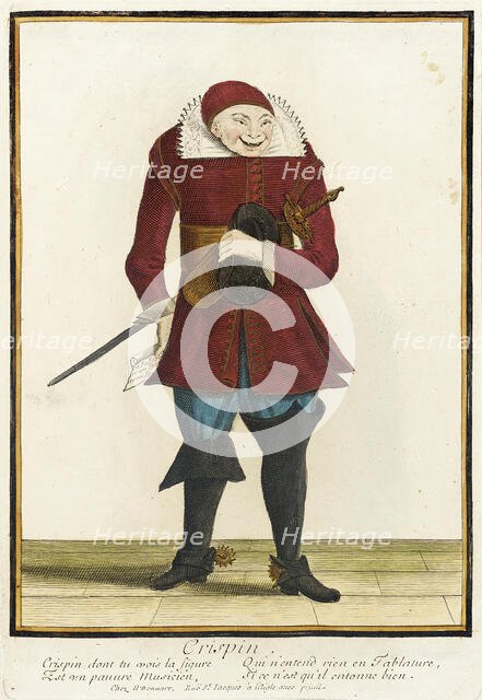 Recueil des modes de la cour de France, 'Crispin', between circa 1678 and circa 1693. Creator: Nicolas Bonnart.