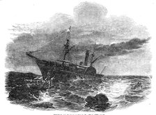 Wreck of the Windsor Castle steamer, 1844. Creator: Ebenezer Landells.
