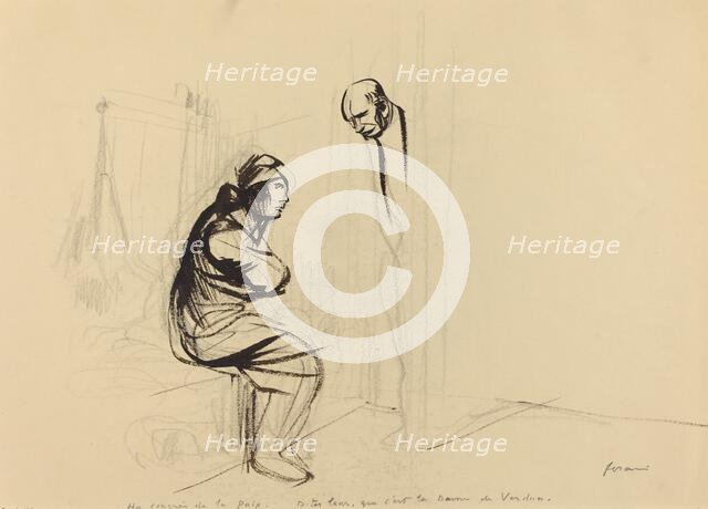 Au congrés de la Paix, c. 1919. Creator: Jean Louis Forain.