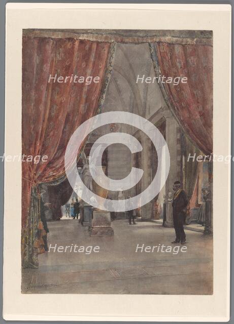 Gallery of Honour at the Rijksmuseum, Amsterdam, 1885. Creator: Jan Hoynck van Papendrecht.