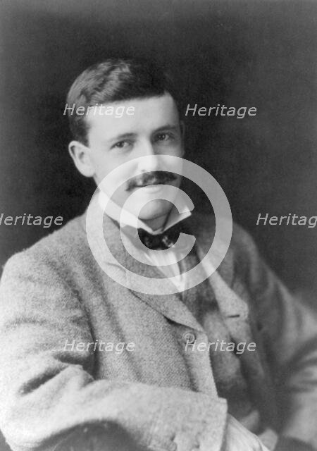 Portrait of man, head-and shoulders, facing right, between c1890 and c1910. Creator: Frances Benjamin Johnston.
