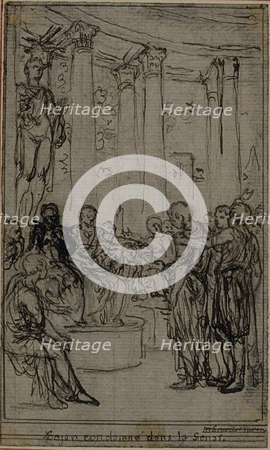 Study for an illustration in Tacitus "Tibère, ou Les Six Premiers Livres des Annales"..., c. 1768. Creator: Hubert Francois Gravelot.