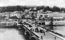 The bridge on the River Touques, Trouville, France, c1920s. Artist: Unknown