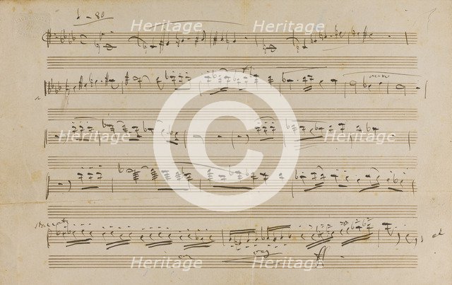 The autograph manuscript: Opera Otello, 1887.