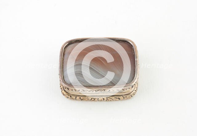 Vinaigrette, Birmingham, c. 1840. Creator: Marked IE.