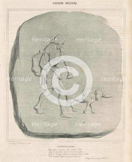 Le retour d'Ulysse, 19th century. Creator: Honore Daumier.