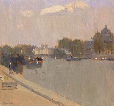 The Seine at Paris (L'Institute), n.d. Creator: Frank Edwin Scott.