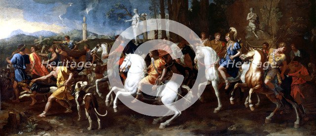 Hunting Meleagro' 1637-1638, work by Nicolas Poussin.