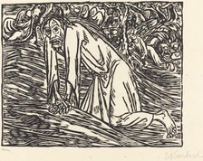Christ in Gethsemane, 1919. Creator: Ernst Barlach.