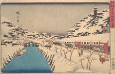 Winter Landscape, 1846., 1846. Creator: Ando Hiroshige.