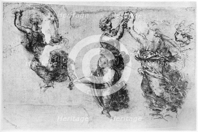 Dancing women, late 15th or early 16th century (1954).Artist: Leonardo da Vinci