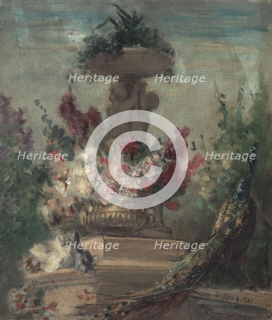 Sketch for the Salon des Lettres of the l'Hotel de Ville in Paris..., between 1889 and 1892. Creator: Charles Monginot.