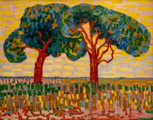Two Trees, 1910. Creator: Heemskerck, Jacoba van (1876-1923).