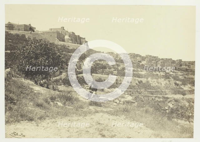 Bethlehem, with the Church of the Nativity, 1857. Creator: Francis Frith.