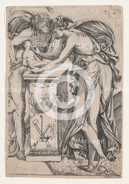 Apollo and the Spirit of Sculpture, 1607-61. Creator: Pierre Biard.