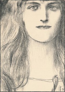 Une tete de face, 1898. Artist: Fernand Khnopff
