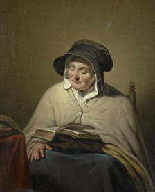 Old Woman Reading, 1820-1833. Creator: Cornelis Kruseman.