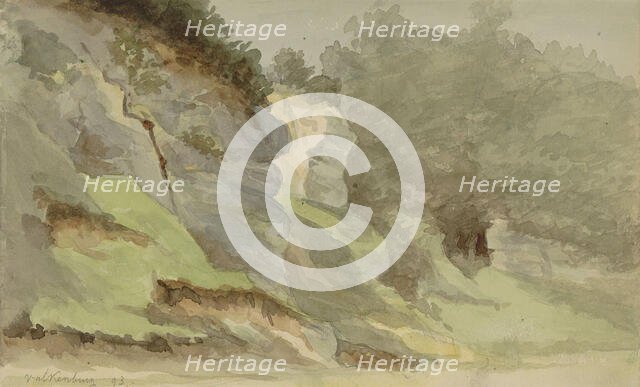 Marl wall in Valkenburg, 1893. Creator: Anna Catharina Maria van Eeghen.