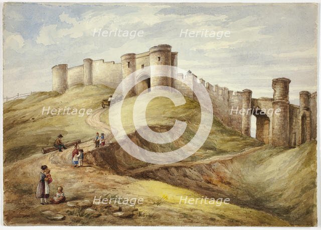 Scarborough Castle, 1854. Creator: Elizabeth Murray.