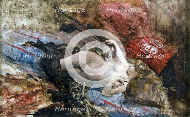 Nude with black stockings, 1884.