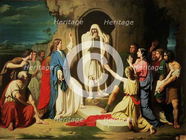  'The Lazarus resurrection', oil by Casado del Alisal.
