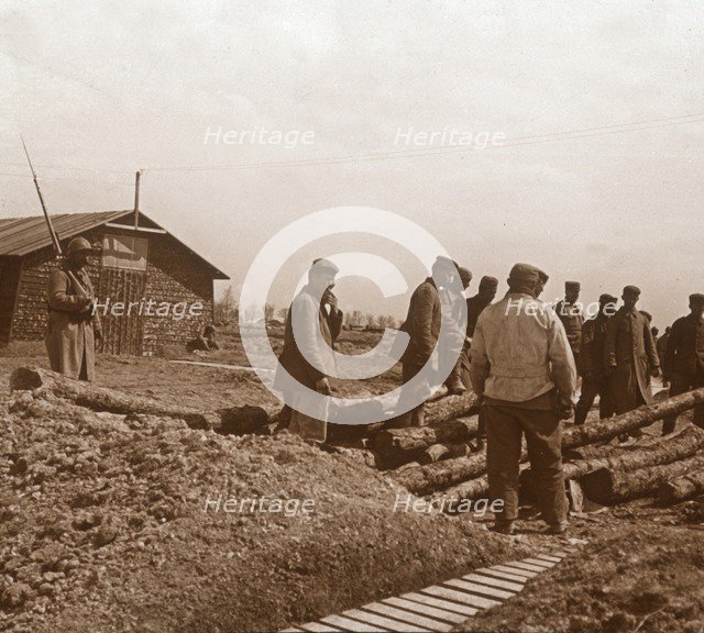Prisoners, Chalons, northern France, c1914-c1918. Artist: Unknown.