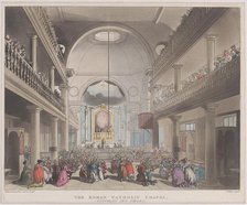 The Roman Catholic Chapel, Lincolns Inn Fields, April 1, 1808., April 1, 1808. Creator: J. Bluck.