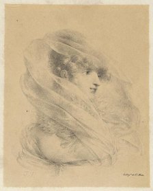 Portrait of Mademoiselle Ledieu, 1820. Creator: Jean-Baptiste Isabey.