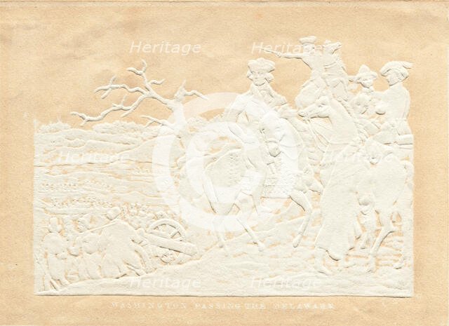 Washington Crossing the Delaware, 18th-19th century. Creator: Robert Lovett.