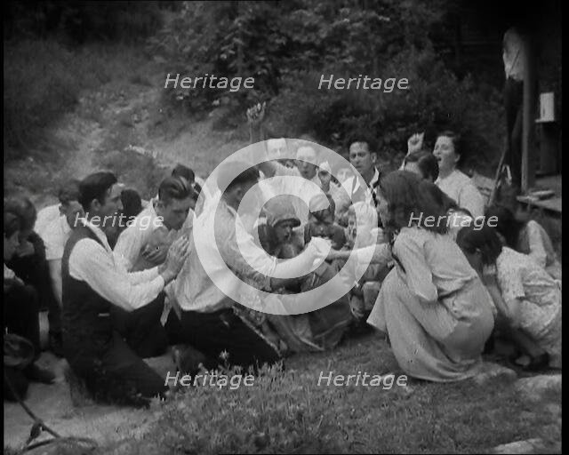 Preacher, Albert Teaster Delivering a Sermon, 1930s. Creator: British Pathe Ltd.