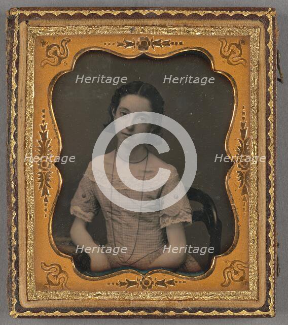 Portrait of a Young Woman, about 1855. Creator: Unknown.