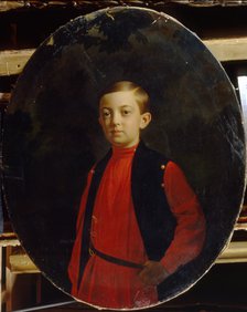 Portrait of Tsarevich Nicholas Alexandrovich of Russia (1843–1865). Artist: Zaryanko, Sergei Konstantinovich (1818-1870)