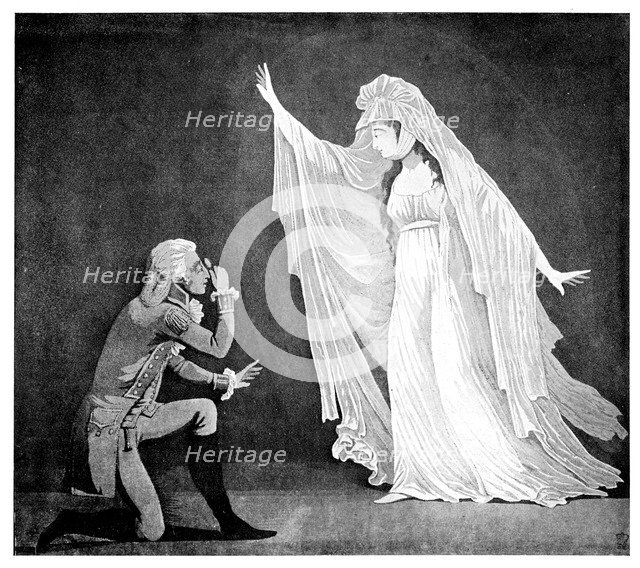'The Castle Spectre and her ernest admirer', 1793. Artist: Unknown