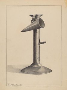 Candlestick, c. 1936. Creator: Yolande Delasser.