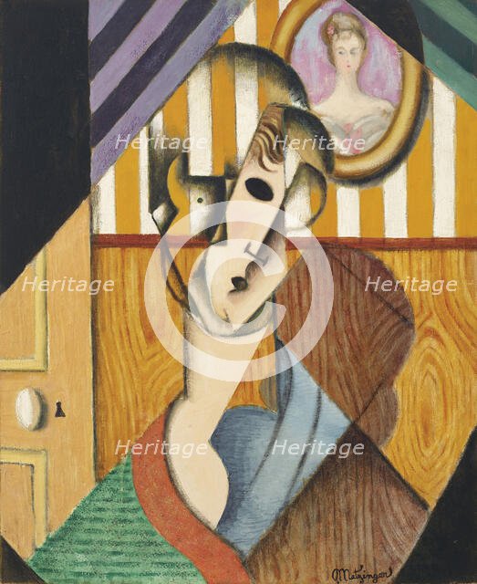 Head of a young girl, c1914. Creator: Metzinger, Jean (1883-1956).