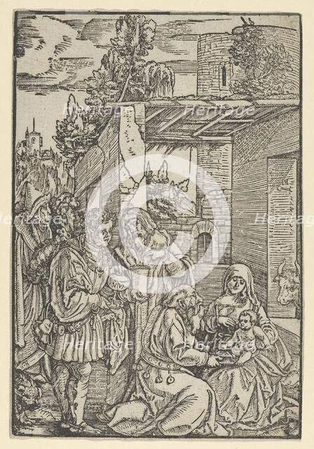 The Adoration of the Magi, from Ewangeli und Epistel, 1512. Creator: Hans Schäufelein the Elder.