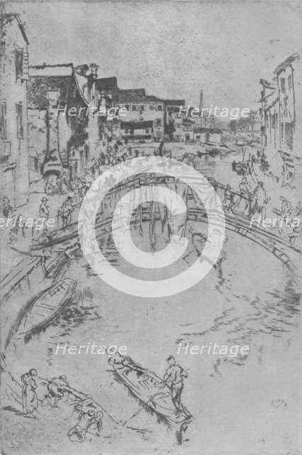 'The Bridge', c1880, (1904). Artist: James Abbott McNeill Whistler.