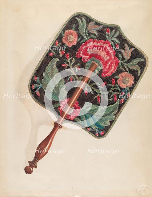 Fan, c. 1936. Creator: Ella Josephine Sterling.