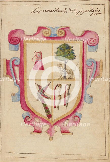 Royal Coat of Arms of the Inca Kings, completed in 1616. Creator: Unknown.